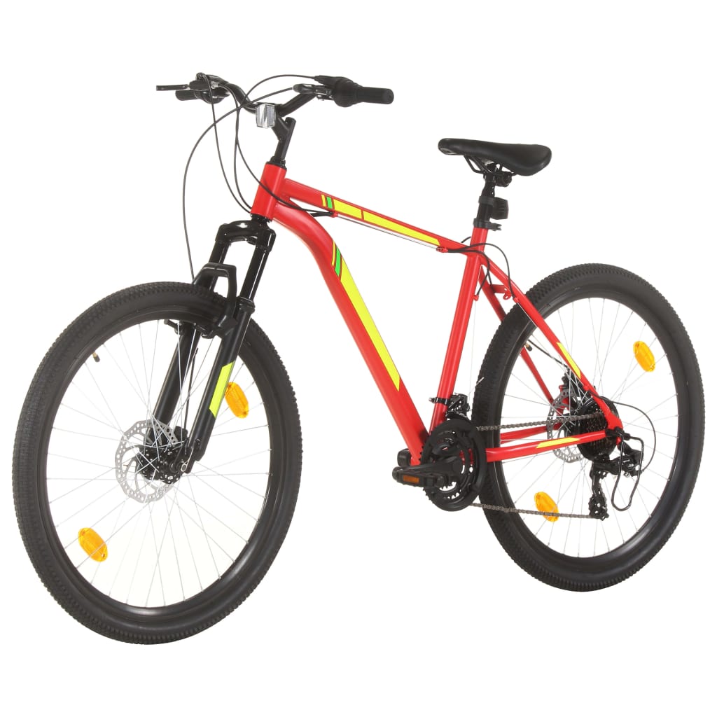 Mountain Bike 21 Speed 27.5 inch Wheel 42 cm Red