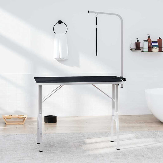 Dog Grooming Table | Black and Silver