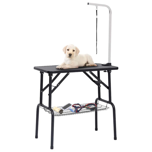 Dog Grooming Table | Black and silver