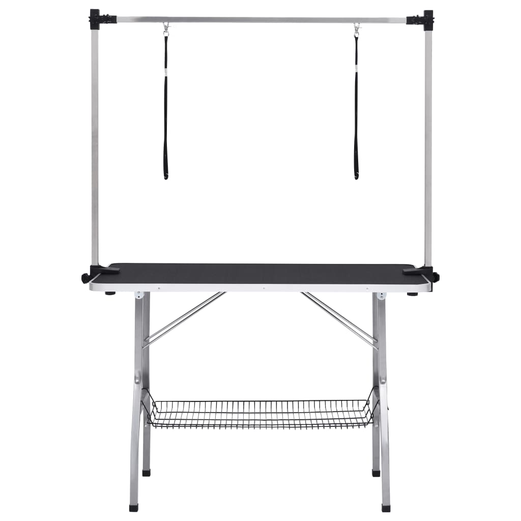 Dog Grooming Table Black and silver