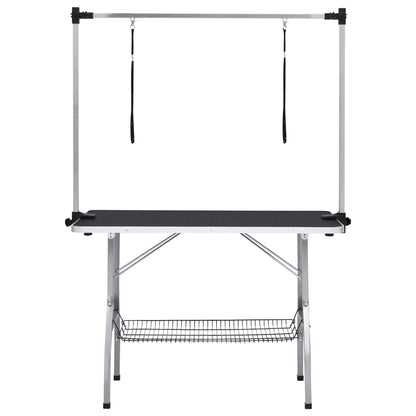 Dog Grooming Table Black and silver