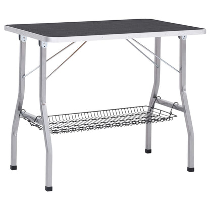 Dog Grooming Table Black and silver