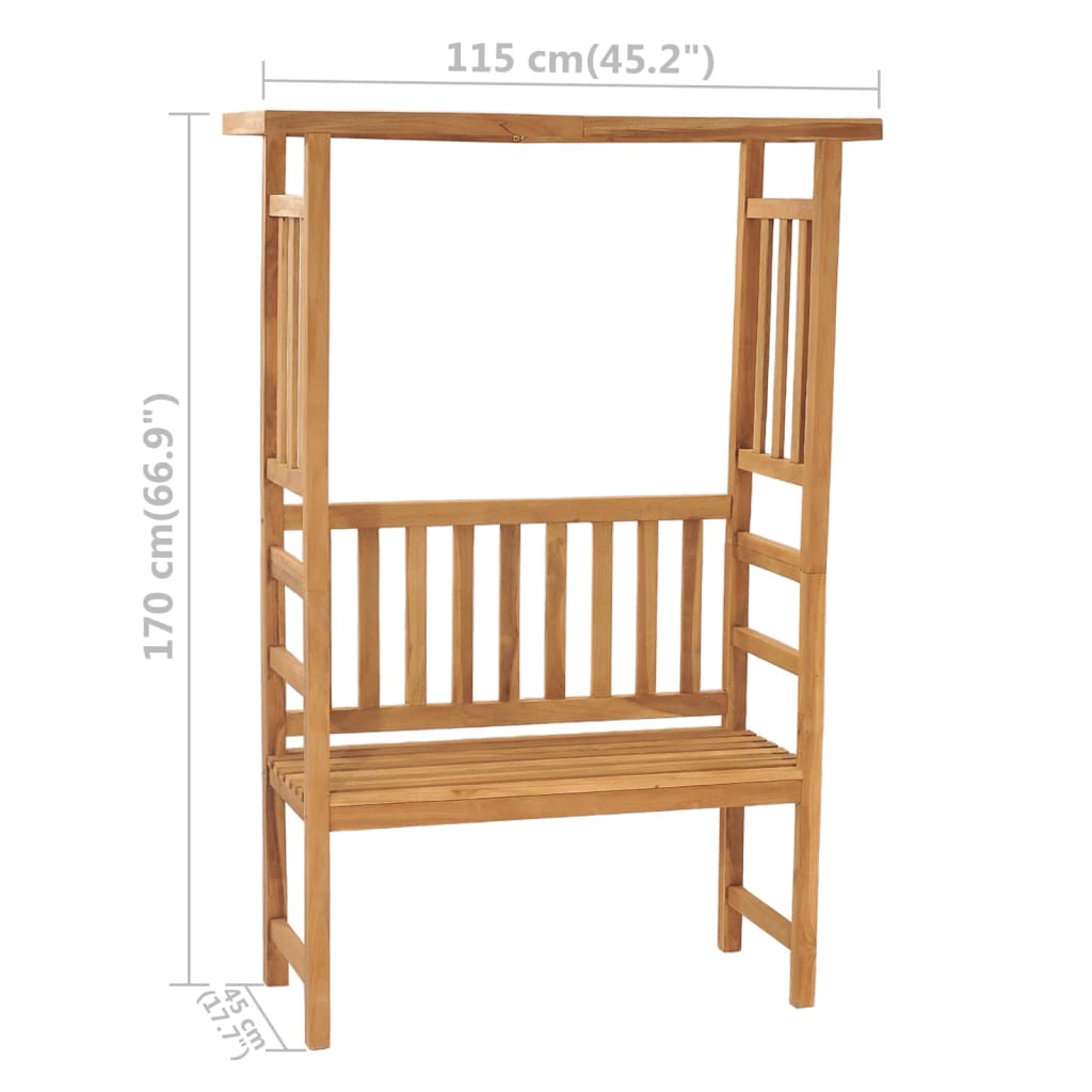 Garden Bench | Teak | Fine sanded teak hardwood with a waterbase finish