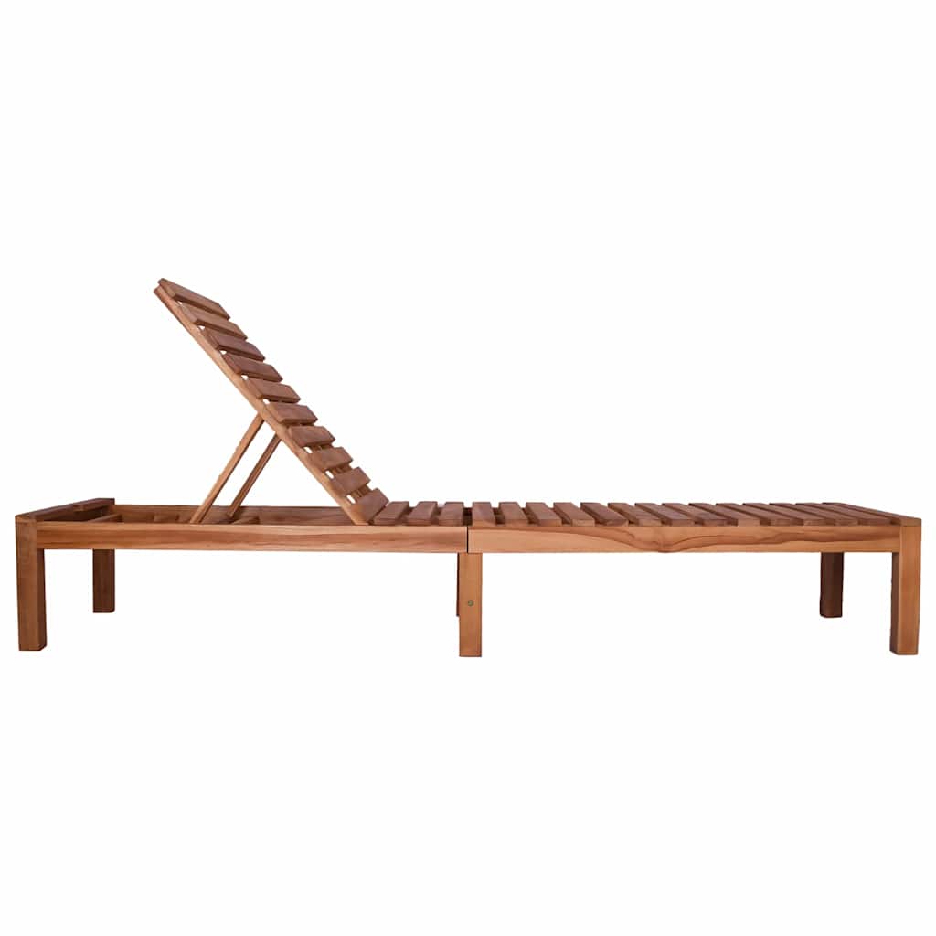 Sun Lounger | Teak | Solid Teak Wood | Standard | Adjustable Armrests
