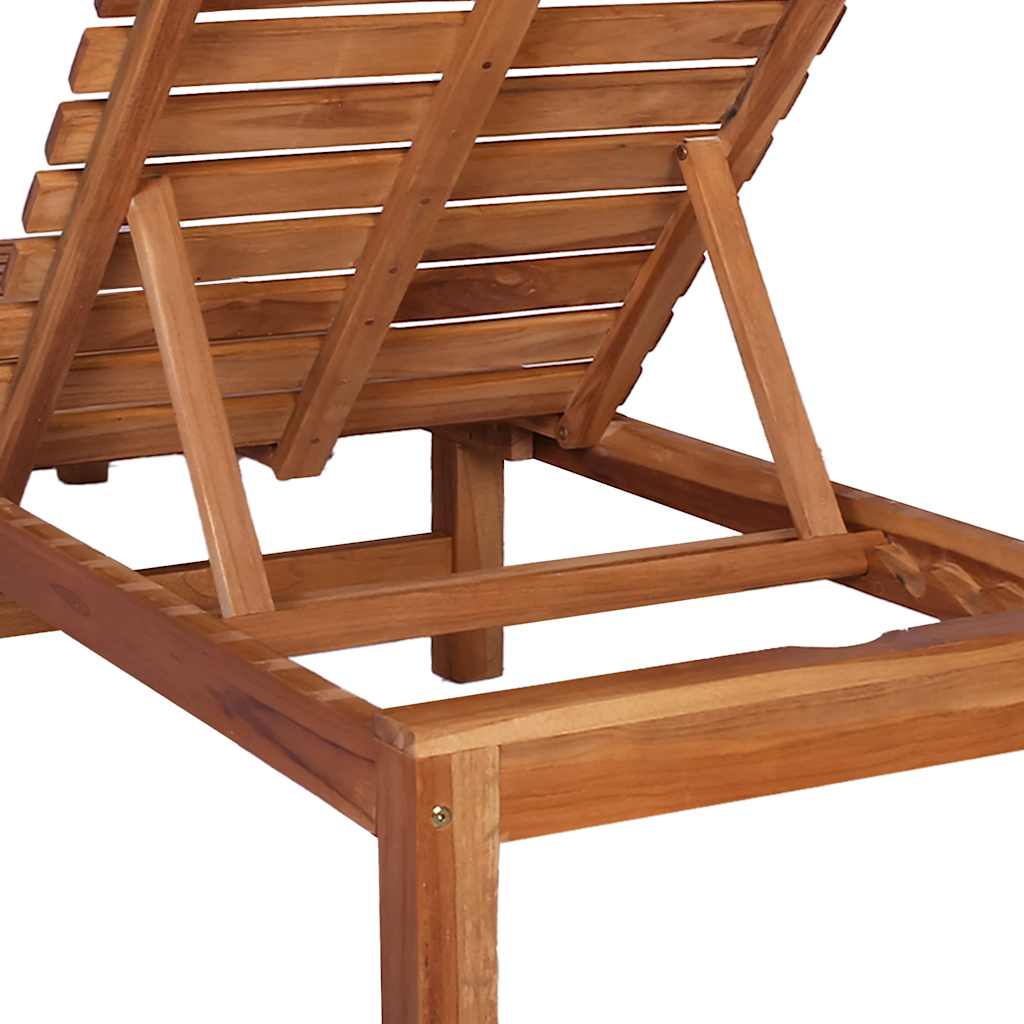 Sun Lounger | Teak | Solid Teak Wood | Standard | Adjustable Armrests
