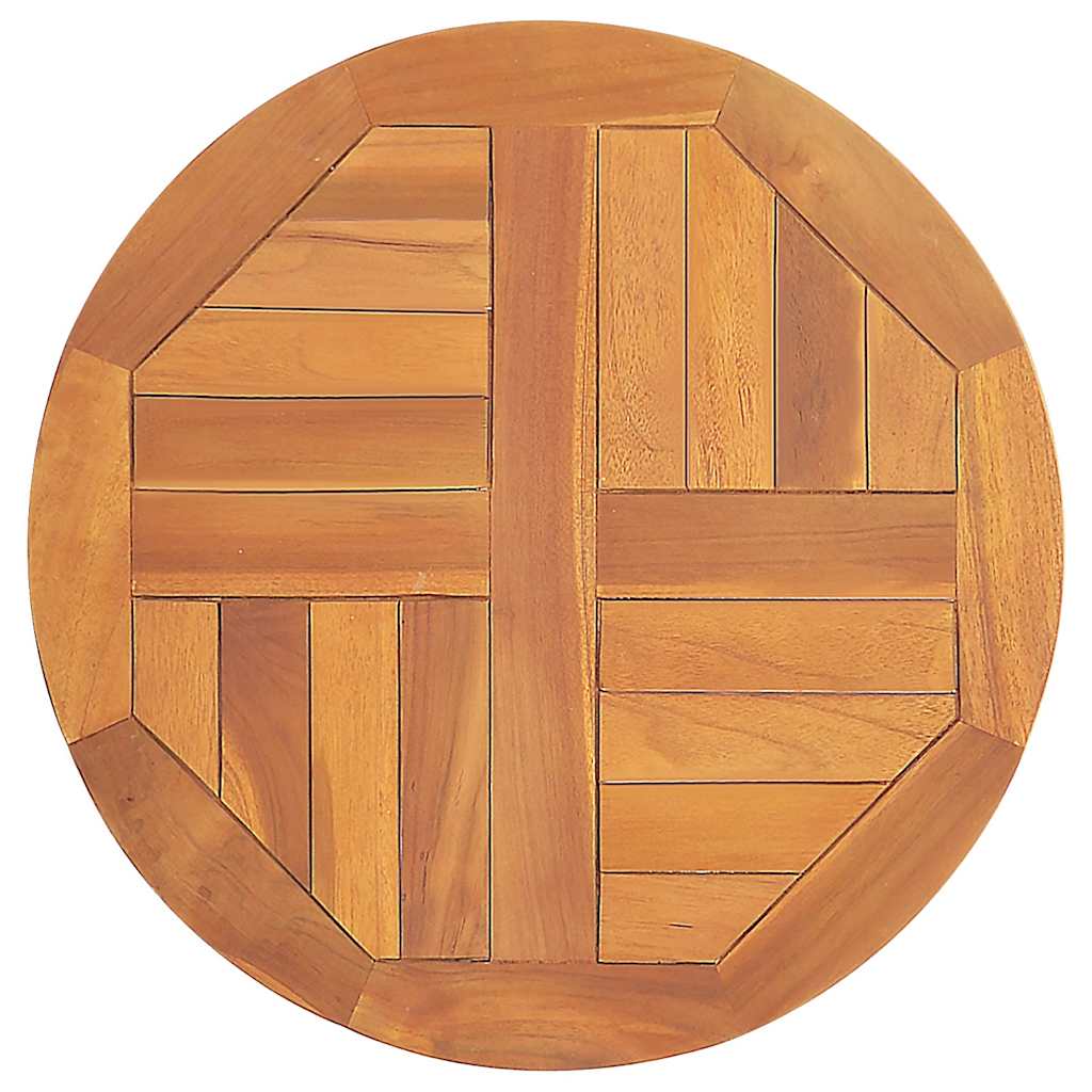 Table Top | Natural Teak | Fine sanded teak hardwood | 50 cm Diameter