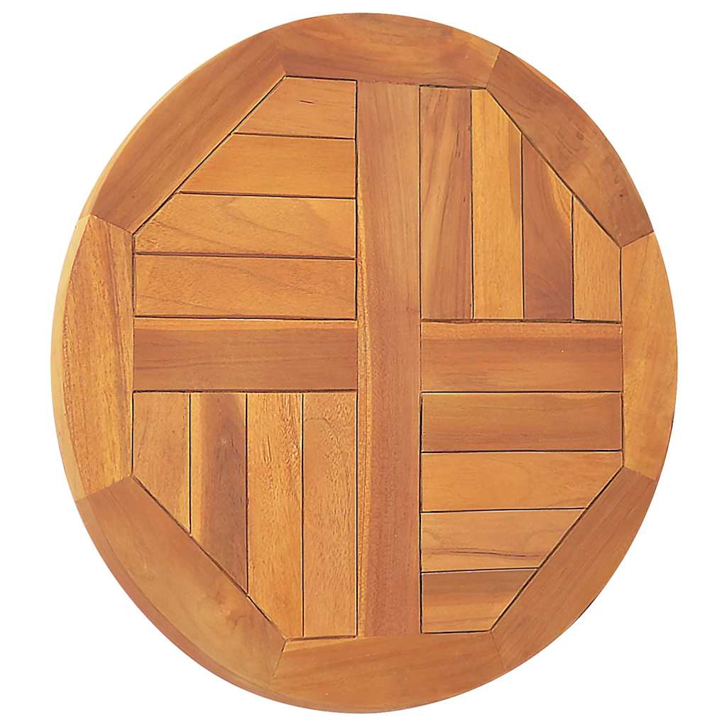 Table Top | Natural Teak | Fine sanded teak hardwood | 50 cm Diameter