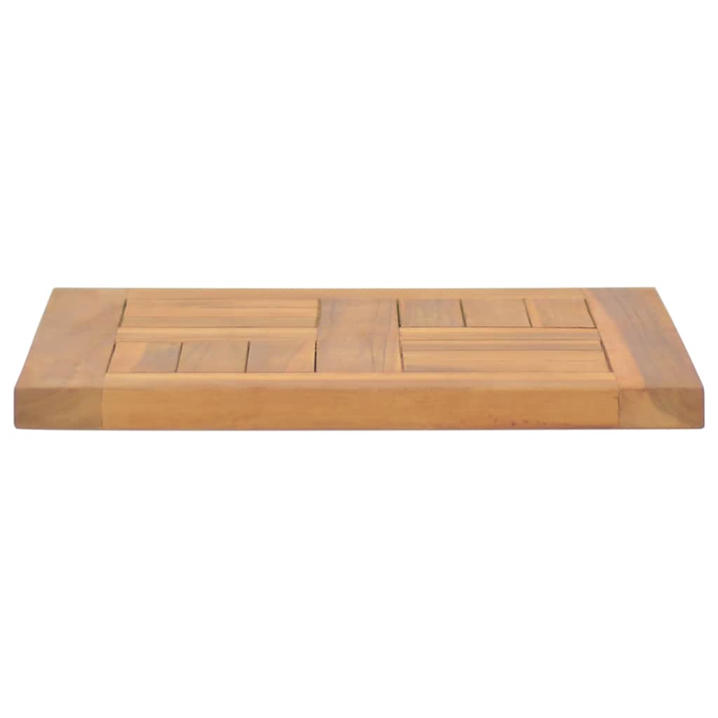Table Top Teak Solid teak wood 15.7 x 15.7 x 1.0 in Durable