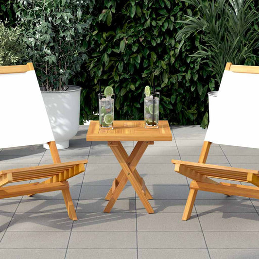 Square Table Top 40x40x2.5 cm Solid Wood Teak