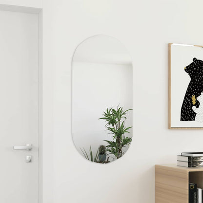 Mirror | Transparent | Glass | Medium | Minimalist | Mirror | Oblong