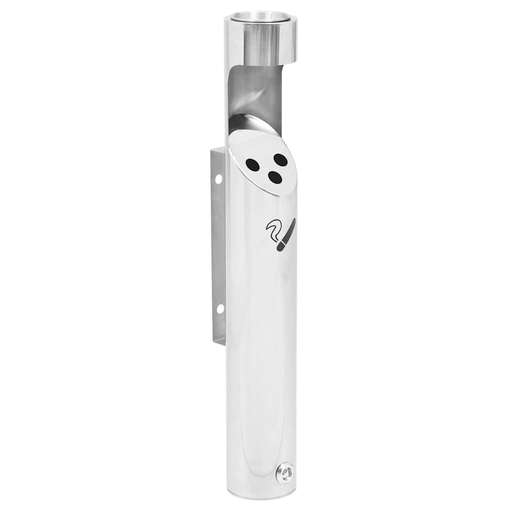Ashtray | Silver | Stainless Steel | Compact | Wall Mount | Modern