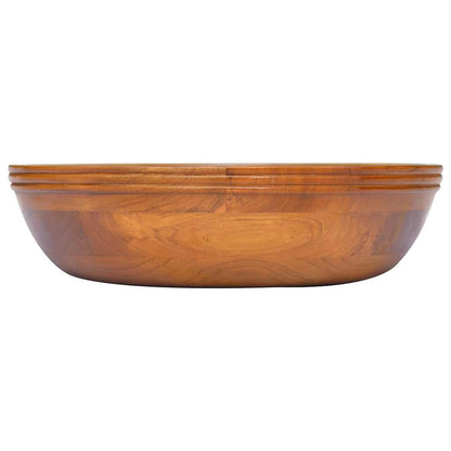 Basin Solid Wood Teak Φ15.7"x3.9"