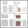 11 Piece Kitchen Cabinet Set Lyon White Engineered Wood