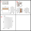 11 Piece Kitchen Cabinet Set Lyon White Engineered Wood