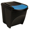 Stackable Dustbins 3 pcs Anthracite 75 L