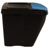 Stackable Dustbins 3 pcs Anthracite 75 L