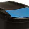 Stackable Dustbins 3 pcs Anthracite 75 L
