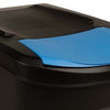 Stackable Dustbins 4 pcs Anthracite 100 L