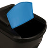 Stackable Dustbins 4 pcs Anthracite 100 L