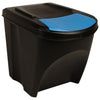 Stackable Dustbins 4 pcs Anthracite 100 L