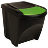 Stackable Dustbins 4 pcs Anthracite 100 L
