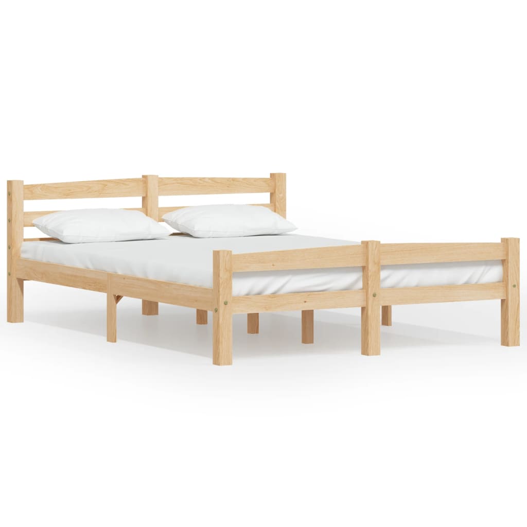 Bed Frame | Natural Wood | Solid pinewood, plywood | 120x200 cm
