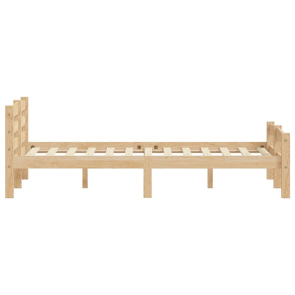 Bed Frame | Natural Wood | Solid pinewood, plywood | 120x200 cm