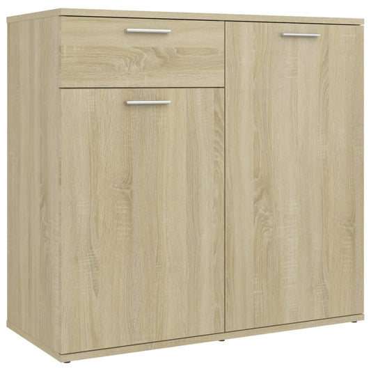 Sideboard | Sonoma oak | Engineered wood | 80 x 36 x 75 cm | Sideboard