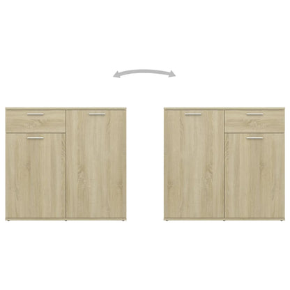 Sideboard Sonoma Oak 80x36x75 cm Engineered Wood