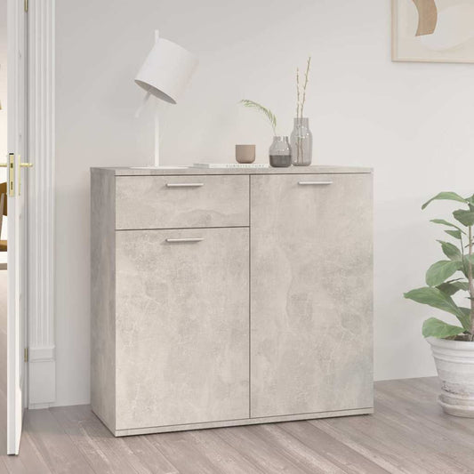 Sideboard | Concrete grey | Engineered wood | Medium | Sideboard