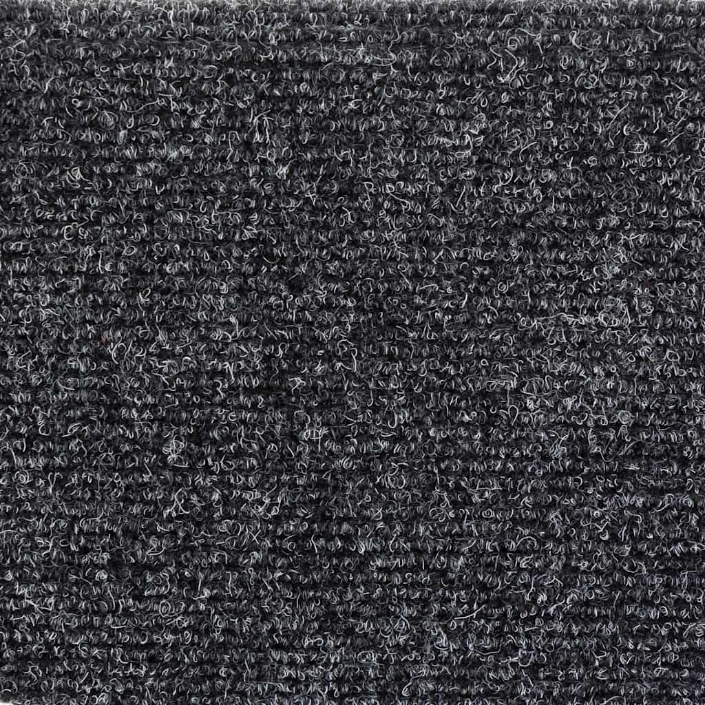 Stair Mats Self-adhesive 5 pcs 56x17x3 cm Dark Grey Half Round