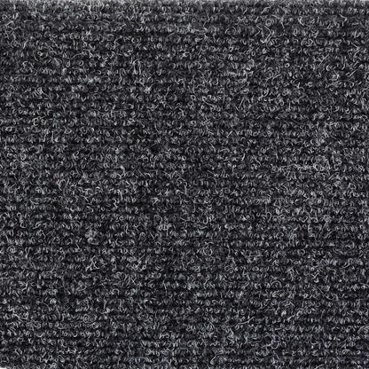 Stair Mats Self-adhesive 5 pcs 56x17x3 cm Dark Grey Half Round