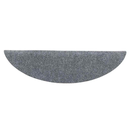 Stair Mats Self-adhesive 5 pcs 56x17x3 cm Light Grey Half Round