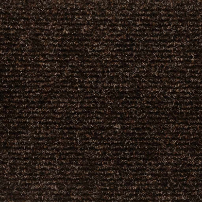 Stair Mats Self-adhesive 5 pcs 56x17x3 cm Brown Half Round