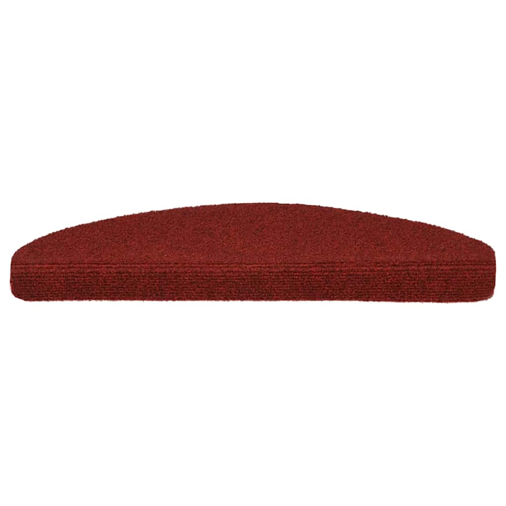 Stair Mats Self-adhesive 5 pcs 65x21x4 cm Bordeaux Red Half Round Large
