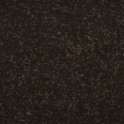 Stair Mats Self-adhesive 5 pcs 65x21x4 cm Dark Brown Half Round Large