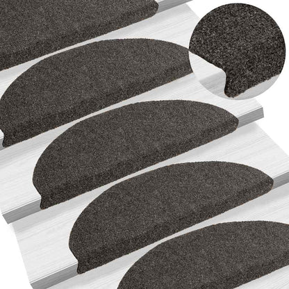 Stair Mat | Set of 5 | Anthracite | Needle-punched fabric (100% PP)