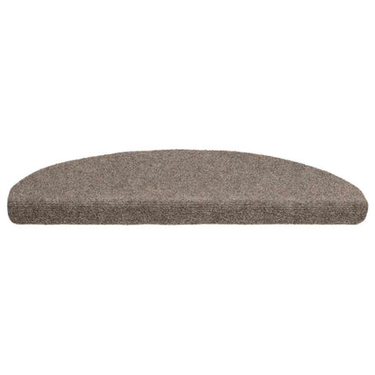 Stair Mats Self-adhesive 5 pcs 65x21x4 cm Beige Half Round Large