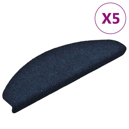 Stair Mat | Set of 5 | Navy | Needle-punched fabric (100% PP)