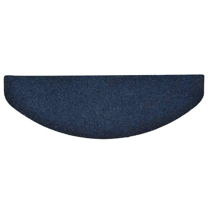 Stair Mats Self-adhesive 5 pcs 65x21x4 cm Navy Half Round Large