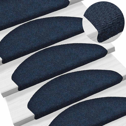 Stair Mat | Set of 5 | Navy | Needle-punched fabric (100% PP)