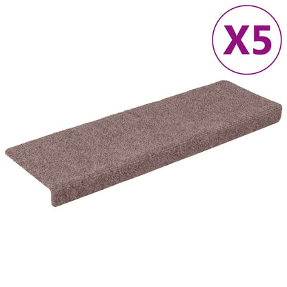 Carpet Stair Tread | Set of 5 | Brown