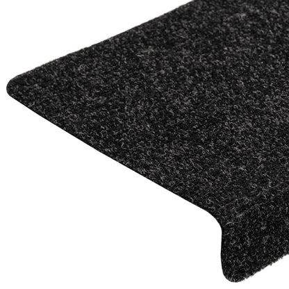 Stair Mats Self-adhesive 5 pcs 65x21x4 cm Black Rectangular Edge