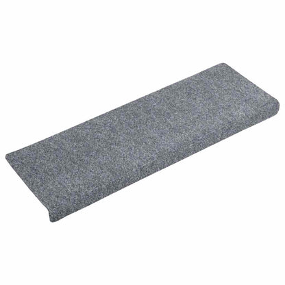 Stair Mats Self-adhesive 5 pcs 65x21x4 cm Light Grey Rectangular Edge