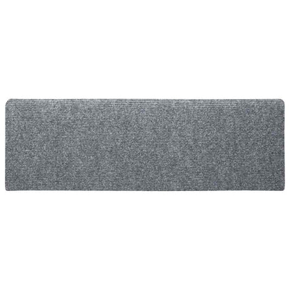 Stair Mats Self-adhesive 5 pcs 65x21x4 cm Light Grey Rectangular Edge