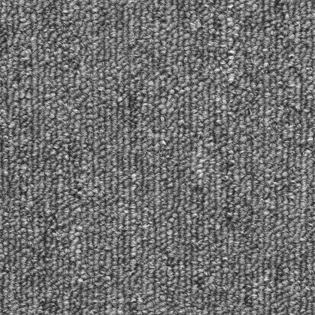 Stair Mats 10 pcs 56x17x3 cm Dark Grey Half Round