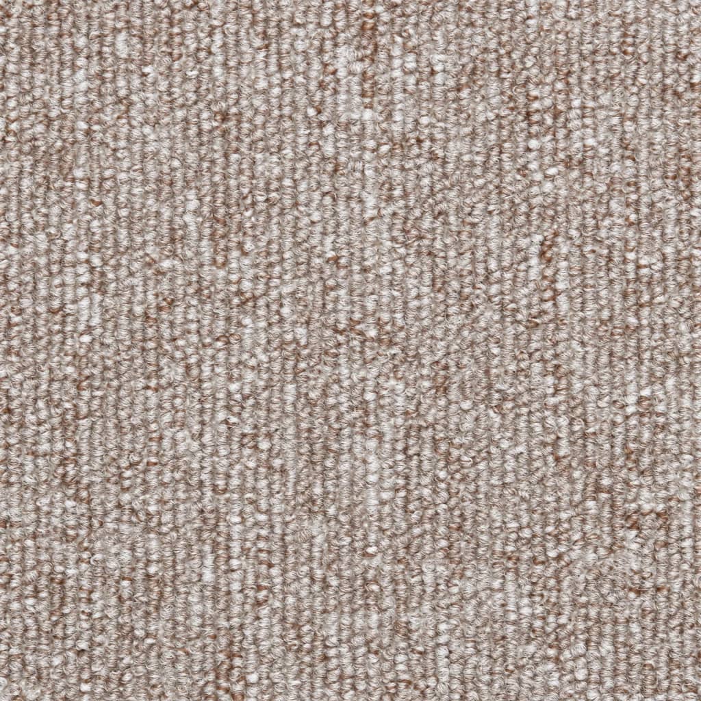Stair Mats 10 pcs 56x17x3 cm Light Brown Half Round