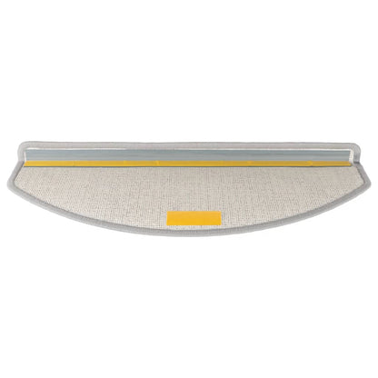 Stair Mats 10 pcs 65x24x4 cm Light Grey Half Round Large
