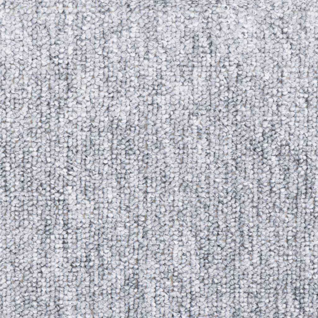 Stair Mats 10 pcs 65x24x4 cm Light Grey Half Round Large