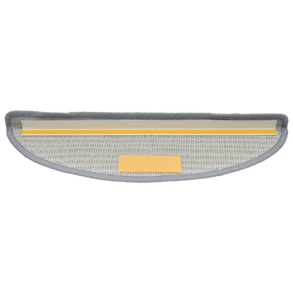 Stair Mats 10 pcs 56x17x3 cm Grey Half Round